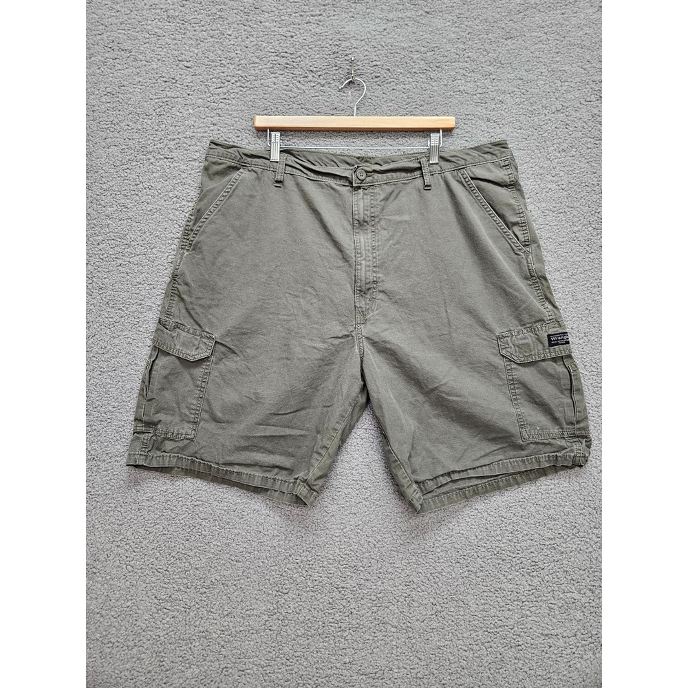 Wrangler Cargo Shorts 42 Olive Green Ripstop Gorpcore Workwear Hiking 60CSWTL
